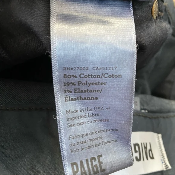 Paige Hidden Hills High Rise Straight Jeans - 26